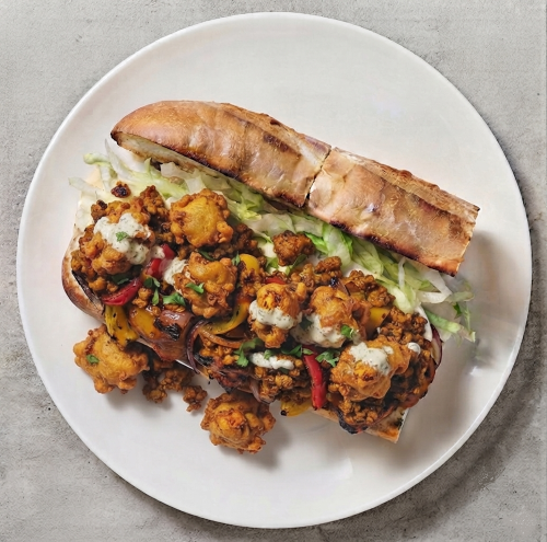 Chicken Pakora Hoagie 