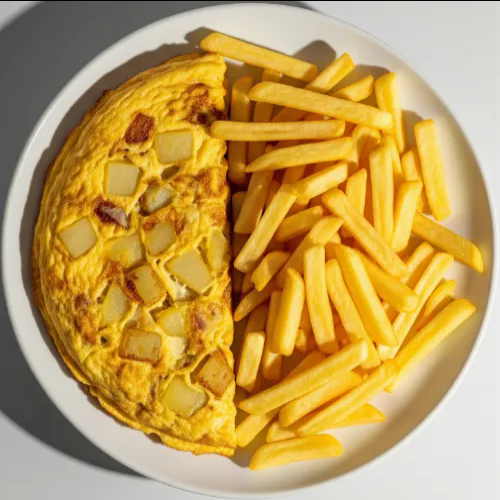 Choice Of Omlette & Chips 