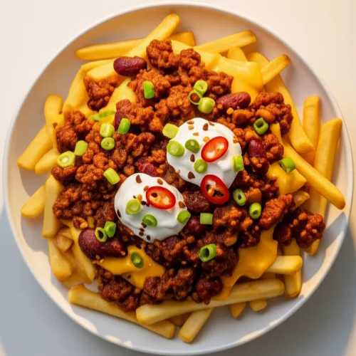Spicy Beef Mince Loaded Fries 