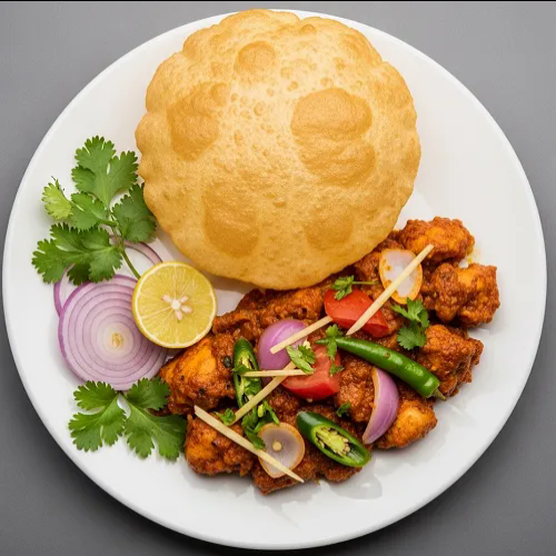 Bhoona Style Chicken Poori 